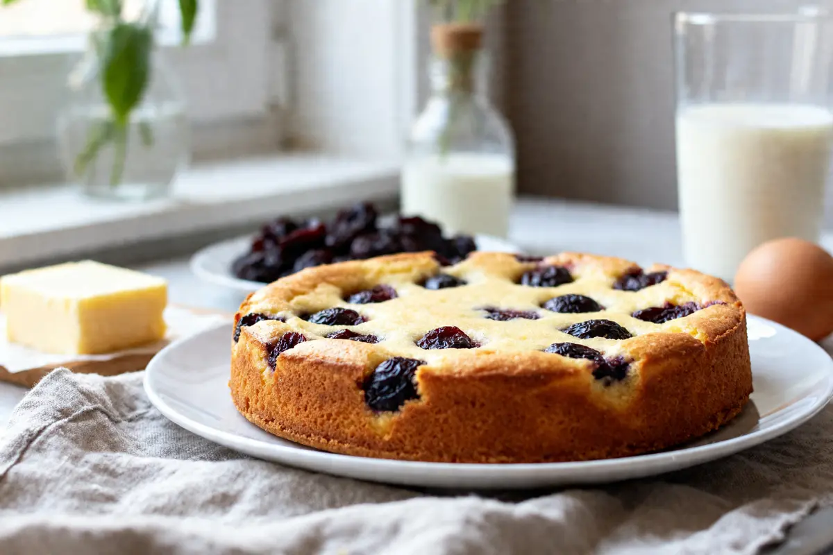 Recette de grand-mère du far breton aux pruneaux fondants