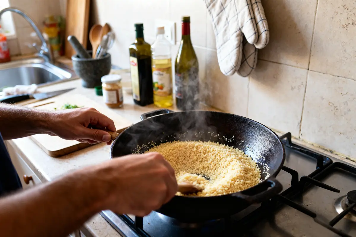 Réchauffer la semoule de couscous sans la dessécher : astuces