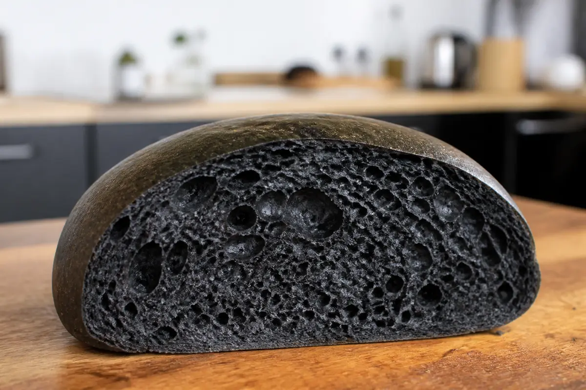 Pain burger noir : recette facile au charbon végétal